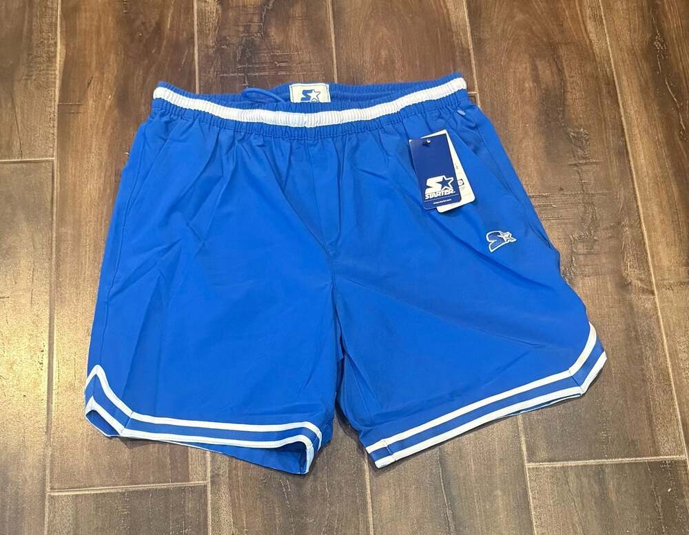 Starter Men's Quick Dry Stretch Volley Swim Trunks in Royal Blue